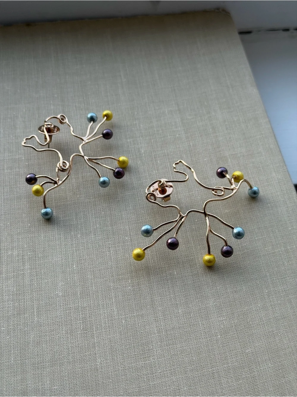 Tory Burch Frog Pearled Earrings